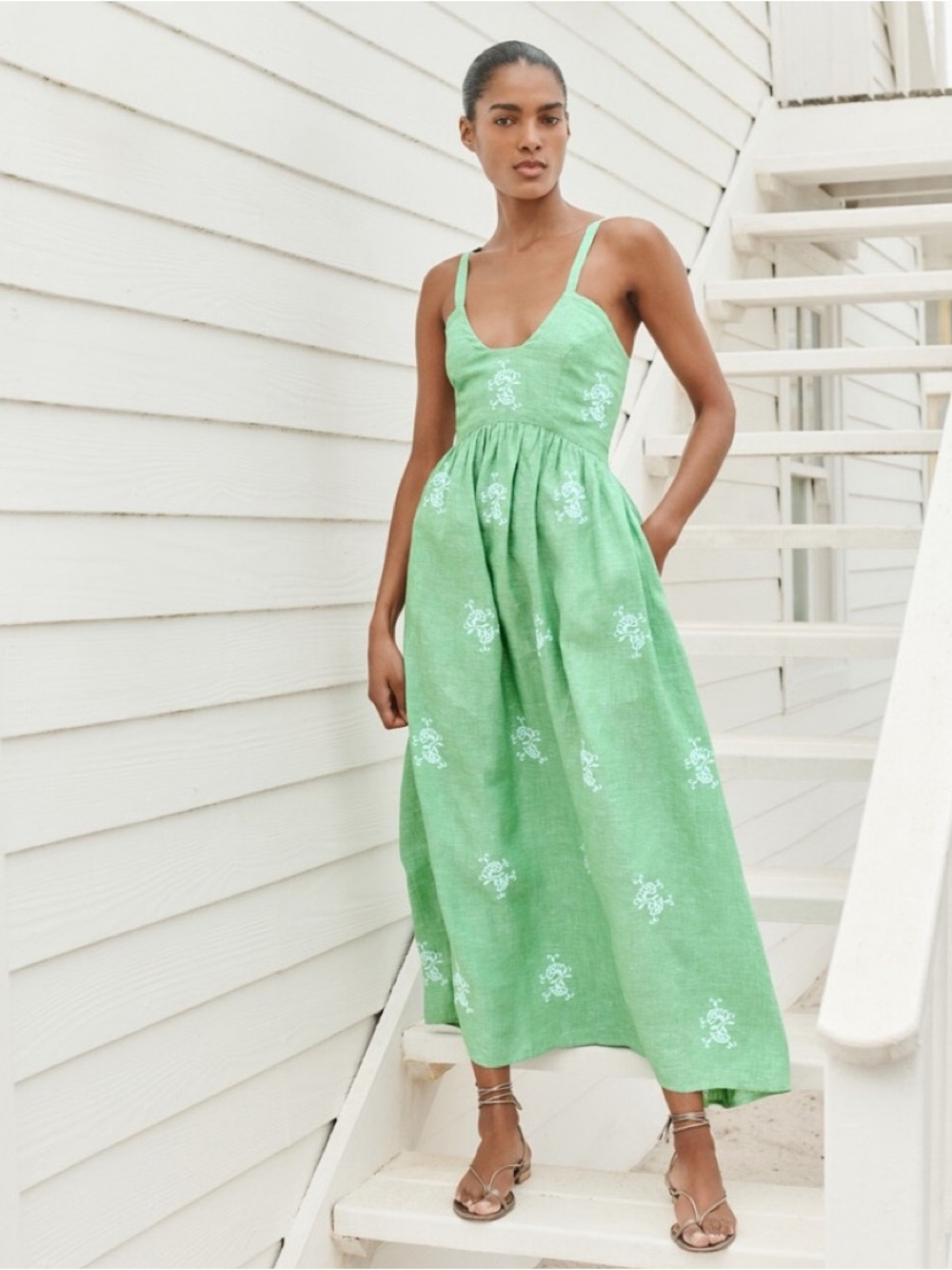 Wiggy Kit 100% Linen Petra Dress Sz S